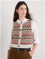 Merino Wool Rich Fair Isle Knitted Vest
