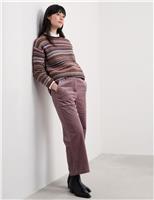 Merino Wool Rich Striped Oversized Jumper