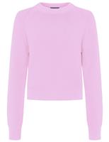 Pure Cotton Textured Crew Neck Jumper