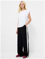 Side Stripe Straight Leg Trousers