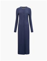 Crew Neck Longline Cardigan