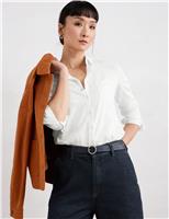 Pure Cotton Collared Shirt