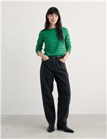 Pure Cotton Striped Top