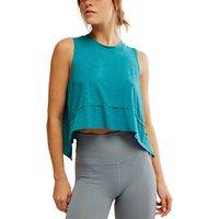 FP Movement Tempo Crew Neck Relaxed Crop Vest Top Teal