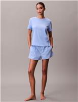 Pure Cotton Striped Shortie Set