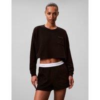 Calvin Klein Logo Pure Cotton Pyjama Shorts Black