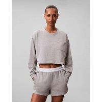 Calvin Klein Logo Pure Cotton Pyjama Shorts Grey