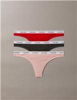 3pk Icon Logo Cotton Rich Thongs
