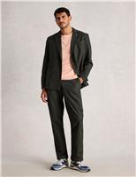Regular Fit Herringbone Trousers