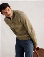 Ombre Button Neck Jumper