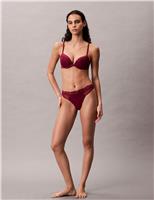 Perfectly Fit Lace Wired Push-Up Plunge Bra