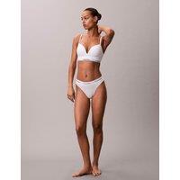 Calvin Klein Icon Cotton Modal Push-Up Plunge Bra White