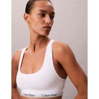 Calvin Klein Icon Non Wired Cotton Blend Bralette White