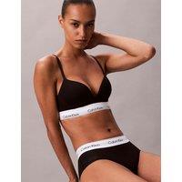 Calvin Klein Icon Cotton Modal Push-Up Plunge Bra Black