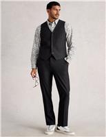 Regular Fit Wool Blend V-Neck Waistcoat