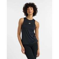 New Balance Jacquard Crew Neck Racer Back Gym Vest Top Black