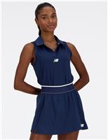 New Balance Collared V-Neck Tennis Vest Top White
