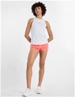 Jacquard Crew Neck Racer Back Gym Vest Top