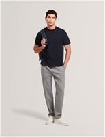 Pure Cotton Branded Honeycomb Trim T-Shirt