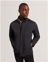 Ted Baker Quilted Jacket Navy
