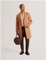 Wool Rich Slim Overcoat