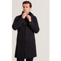 Ted Baker Funnel Neck Car Coat Navy