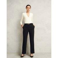 HOBBS Straight Leg Trousers Black