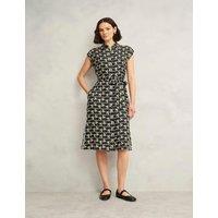 HOBBS Geometric Belted Midi Shirt Dress Multi