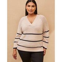 Striped V-Neck Jumper