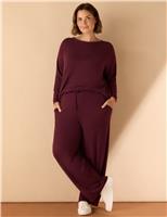 Supersoft Elasticated Waist Wide Leg Trousers