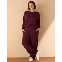 Supersoft Elasticated Waist Wide Leg Trousers