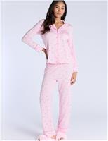 Bow Striped Pyjama Set