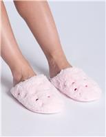 Borg Heart Mule Slippers