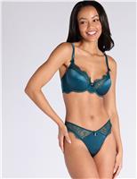 Rylee Satin Wired Plunge Bra (B-F)