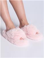 Faux Fur Slider Slippers