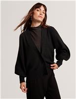 V-Neck Cardigan with Merino Wool