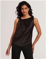 Satin Twist Detail Top