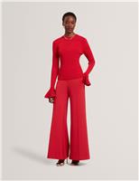 Ponte Wide Leg Trousers