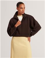 Modal Blend Zip Up Sweatshirt