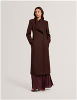 Wool Rich Longline Wrap Coat