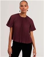 Crepe Pleated Top