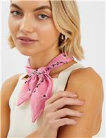 Pure Cotton Paisley Square Scarf
