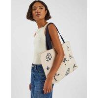 Embroidered Shopper Bag