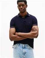 Slim Fit Cotton Rich Pique Tipped Polo Shirt