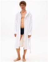 Pure Cotton Towelling Hooded Dressing Gown