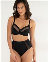 Viva Luxe Mesh Detail Side Support Bra (D-J)