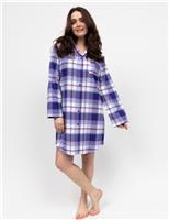 Pure Cotton Checked Nightshirt