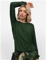Modal Rich Cuffed Hem Pyjama Top