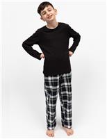 Cotton Modal Checked Pyjamas (2-13 Yrs)