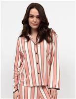 Cotton Modal Blend Striped Pyjama Top